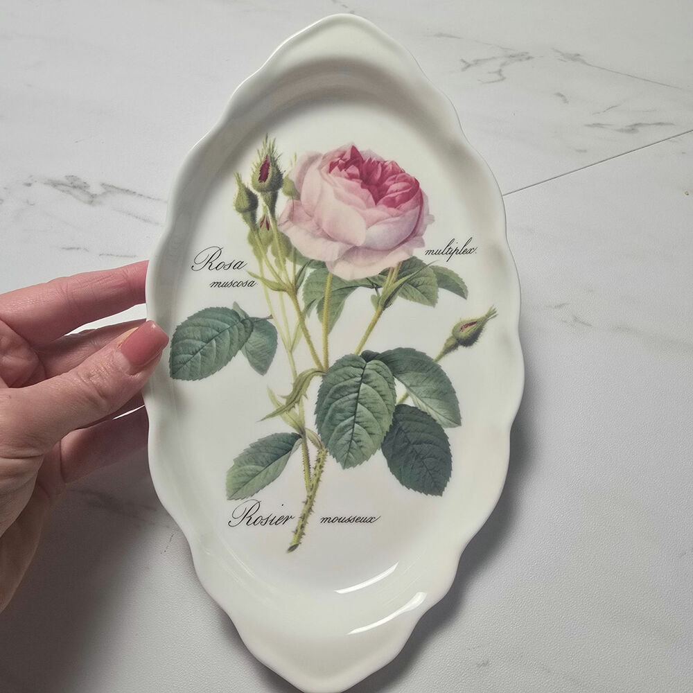 Roy Kirkham Fine Bone Chine Porcelain Trinket Dish Redoute Roses